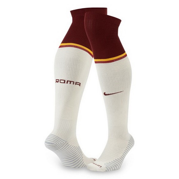 Calcetines As Roma 2ª 2020/21 Blanco